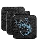 ALONK 3 Stück Waschbare Inkontinenzunterlagen, Wiederverwendbar, wasserdicht 50x50 cm für Sofa, Auto & Rollstuhl