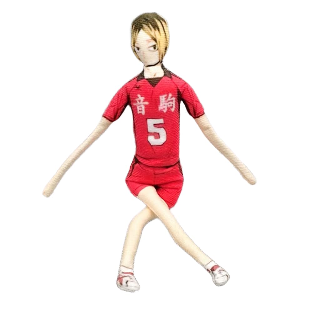 Xinchangda Kozume Kenma Plush Figurine Anime Kozume Kenma Plush 28cm Funny Soft Padded Figure Active Joint Figure Decoration Gift