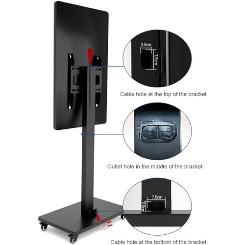 Soporte móvil para TV de piso para pantallas LED 32-65" miniatura 6