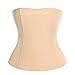 Amazingjoys Waist Trainer for Weight Loss Tummy Control Body Shaper Shapewear, Beige, XXXL(Fits US 12-14)