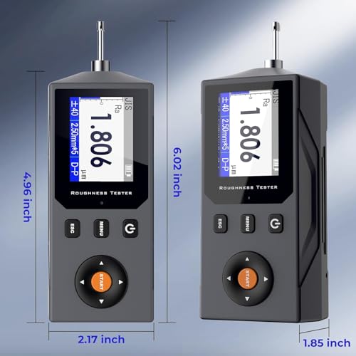 Image of GOYOJO GSR750 Surface Roughness Tester, High-Precision Digital Profilometer with 5 μm Diamond Stylus Inductive Sensor, Multi-Parameter Surface Finish Measurement for Engineering & Laboratory Use