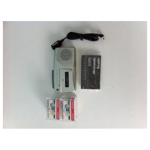 GE 35375 Handheld Micro Cassette Voice Recorder