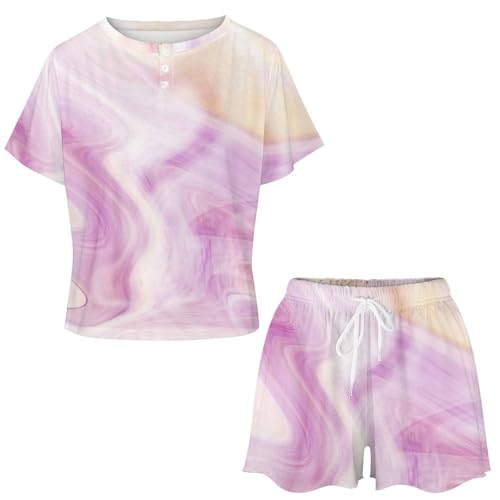 Pyjama femme manches courtes fluide contre la transpiration d'été - 4