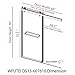 WFUTEI Frameless Double Sliding Shower Door with Soft Close System 60''W x 76''H 3/8