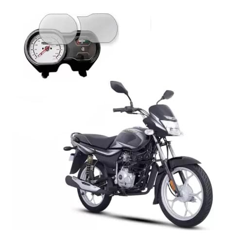 9H Nano Speedometer Scratch Guard Screen Protector Compatible with Bajaj Platina 100 ES (Pack of 2)