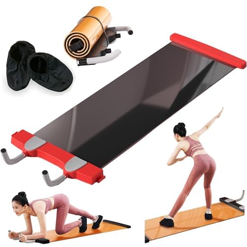 Slide Board pour l'exercice et fitness abdominal tapis de glisse de 180 cm pour le patinage