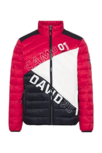 Camp David Herren Winterjacke rot/weiß/navy XXXL