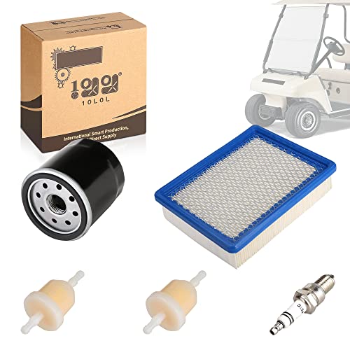 10L0L Golf Cart DS Tune Up Kit for Club Car DS Gas 4 Cycle 1992 UP Models with FE290/FE350 Engines with Air Filter Oil Filter F7TC Spark Plug,OEM 1013684 1015426 1016467