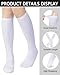 Senker Fashion Women's Knee High Socks Cotton Stockings for Women Long Striped Tube Boot Sock for Casual Outdoor Sport