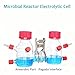 jcwwolk Microbial Electrochemical Reaction Chamber, Dual-Chamber Glass Reactor, 100-2000ml Capacity, with Proton Exchange Membrane & Tower Port, for Lab Fluid Experimentsh