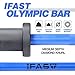 IFAST Mens Butt and Legs Training Sets Women Glute Bridges Workout Set with Barbells Olympic Plates Bench Barbell Pad, Barbell Squats Hip Thrusts Set (4FT Blue bar+10lbs&15lbs Plates)
