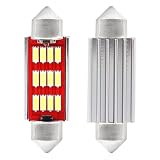 Lampadine LED CANBUS 4014 12SMD Festoon C5W C10W C3W 41mm Bianco 12V 24V AMIO-01291