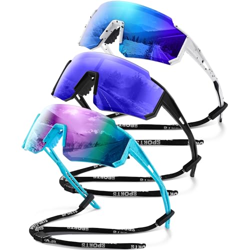 Image of gesruny Polarized Sport Sunglasses Men Women TR90 Lightweight UV400