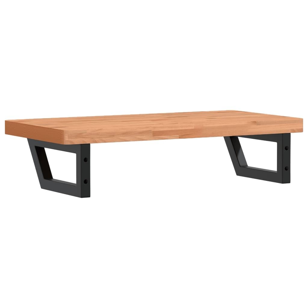 Piano lavabo 80 x 40 cm, in legno di faggio massiccio, set di