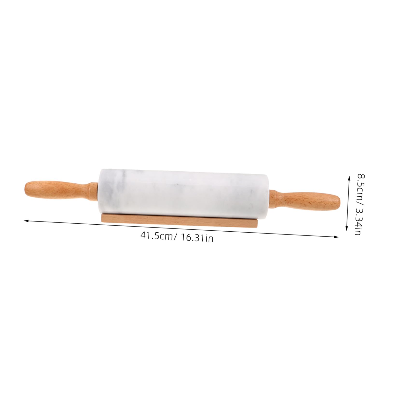 3 Piezas Rodillo de Mármol para Repostería Rodillo Ergonómico Antideslizante para Masa de Fondant Pan Pizza y Pastelería Herramienta de Cocina para Uso Doméstico