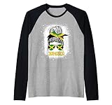 Photo Gallery ragazza giamaicana messy hair jamaica pride bandiera donna sbiancato maglia con maniche raglan Photo Gallery ragazza giamaicana messy hair jamaica pride bandiera donna sbiancato maglia con maniche raglan