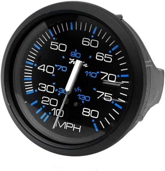 Faria Boat Speedometer Gauge SE9511B | Chesapeake Black 3 1/4 Inch
