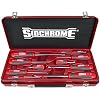 Sidchrome SCMT29102 Ergonomic Screwdriver 10 Piece Set, Red/Grey