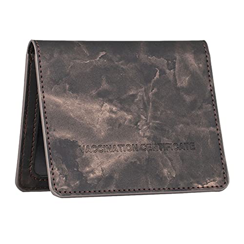 Kartenetui Leder Geldbörse, PU Leder Tragbarer Kartenschutz Kartenhalter Karten Geldbörse, Fotoschlitz, Zertifikatschlitz, Kartenschlitz, Bestes Geschenk Für Ihre Freunde Und Familie Cover