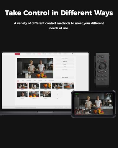 Image of OBSBOT Talent Video Switcher Monitor Encorder Recorder All in One Video Mixer with 7 Video Inputs, Live Streaming to NDI /RTMP /SRT /YouTube and Others Platforms via Wi-Fi, 4G LTE, Ethernet, USB Port.