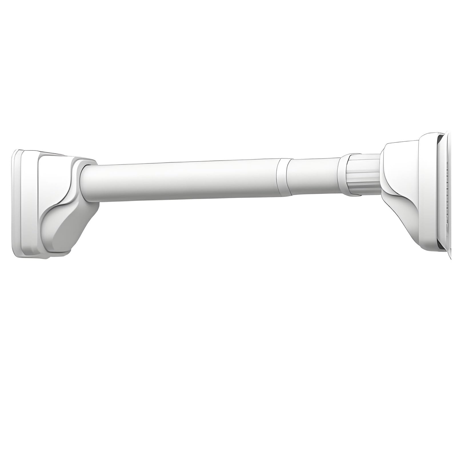 WQPMNYG Heavy Duty Extendable Tension Rod 70-490cm 300kg Capacity Shower Curtain Pole Multi-Purpose for Bathroom & Kitchen Drying (White 1.6m)