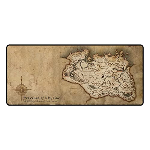 Dieses stilvolle Mousepad zeigt dir die Weltkarte von Himmelsrand