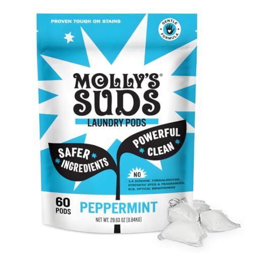 Molly's Suds Laundry Detergent Pods | Clean Detergent for Sensitive Skin | Ultra Concentrated and...