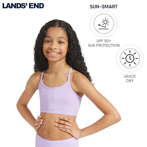 Image of Lands' End Girls' Swim UPF 50+ Adjustable Strap Bikini Set