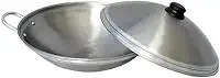 Tacho Chinês Wok Paellera Aço carbono com tampa Polido - Jamar