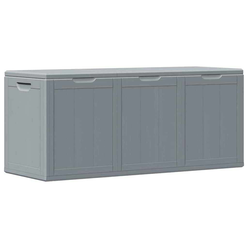 Scatola portaoggetti da giardino, 270 l, in polipropilene, effetto legno, resistente alle intemperie, ai raggi UV, per esterni, per cuscini, imbottiture e accessori da giardino, terrazza
