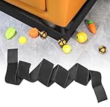 Toy Blocker | Stretchy Black Elastic | Gap Blocker for Kids Toys, Dog Toys, Objects | Toy Bumper | Clear Guard Stops Things from Going Under Couch, Sofa, Bed, Chair, etc. | Long 2.95