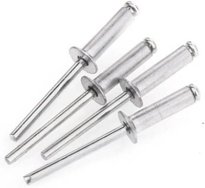 M3 M3.2 aluminium alloy pull rivets conutersunk core pulling rivet smooth surface corrosion resistant wear-resistant - (Stem Length: M3x8mm (25pcs))