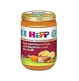 Glutenfrei HiPP für kleine Feinschmecker, Rosmarinkartoffeln mit Karotten und Bio-Kalb, 6 x 220g