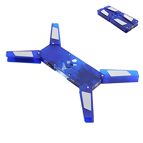 Base refrigerante para laptop con ventilador LED azul miniatura 3