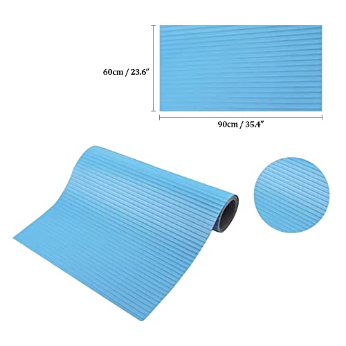 Tapete antideslizante para escalera de piscina, azul, 2 unidades miniatura 2