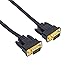 DTech 25ft Ultra Thin Flat Type Computer Monitor VGA Cable Standard 15 Pin Male to Male Connector SVGA Wire 25 Feet - Black