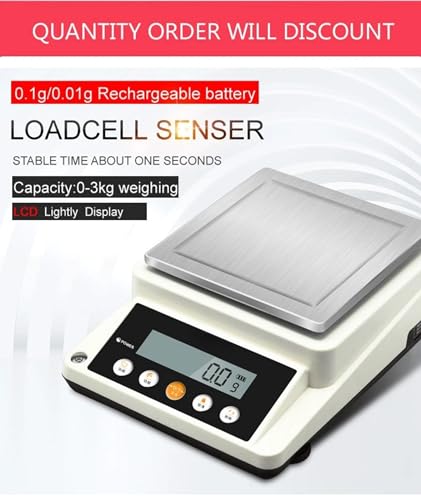 Báscula digital de precisión 0.01g 0.1g 3100g 0.001 miniatura 3