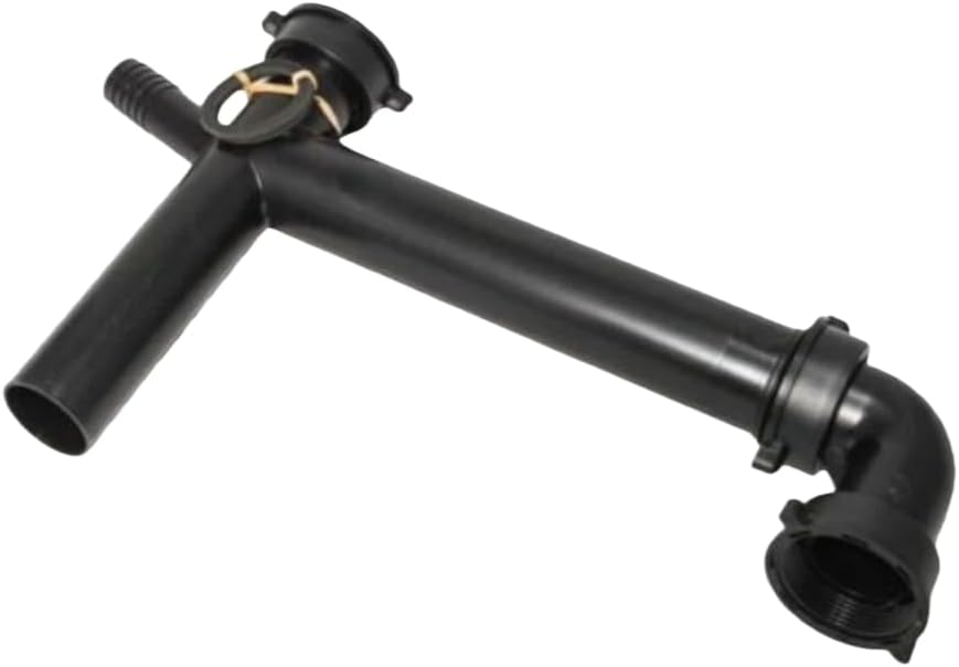 1-1/2" Drain with Dishwasher Hookup Fit for Mobile Home Kitchen Double Bowl Sink