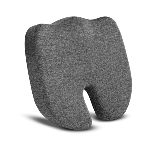 Image of Memory Foam Orthopedic Seat Cushion for Office & Home Chair, Car Seat, Desk Chair Cushion for Sciatica, Hip & Coccyx Pain Relief, Long Sitting Office Workers