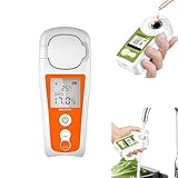 デジタル糖度計、LCD付き糖度計屈折計、フルーツジュースとコーヒー用、自動温度補正機能付き、液体糖度計用充電式糖度計、R