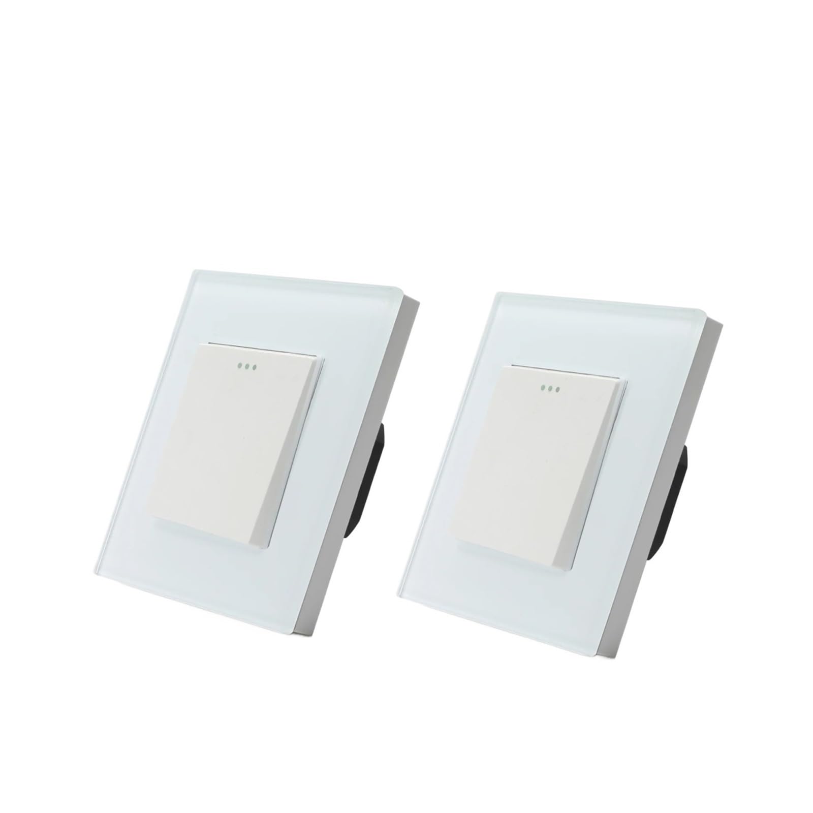 Interruptores de Pared de Dos vías, interruptores mecánicos de Encendido/Apagado for escaleras, pasillos y Paredes de Cristal. Interruptor basculante estándar (Paquete de 2).(1Gang Black)