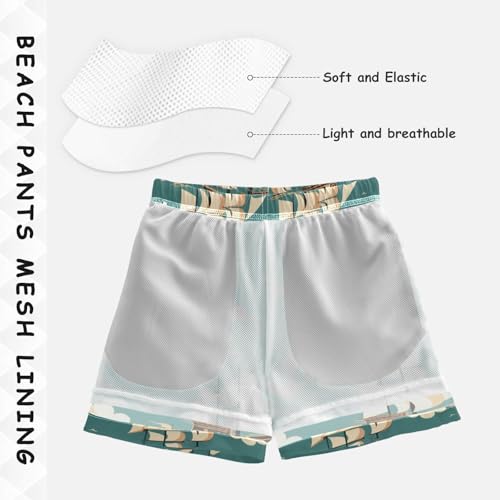 OREZI Boys Swim Trunk Shorts Piracy Ship Bathing Suit for Toddler Kids Teens4