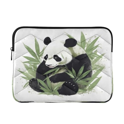 Funda para portátil con diseño panda para laptops de 13 a 14 pulgadas miniatura 1