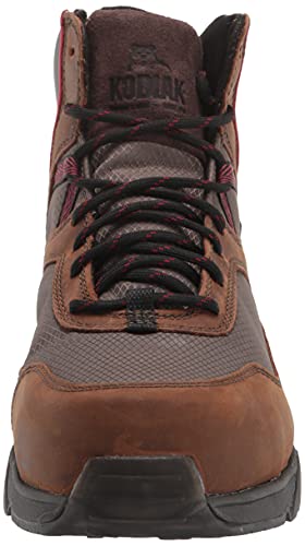 Kodiak Men's Mkt1 Quadcap Composite Toe Waterproof Industrial Boot, Dark Brown/Red, 10 #TOP1