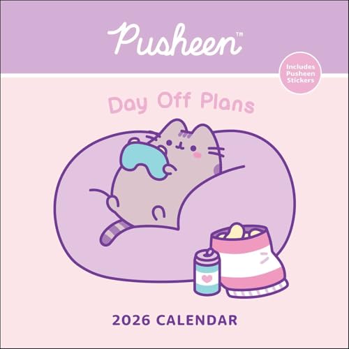 Pusheen 2026 Wall Calendar: Day Off Plans