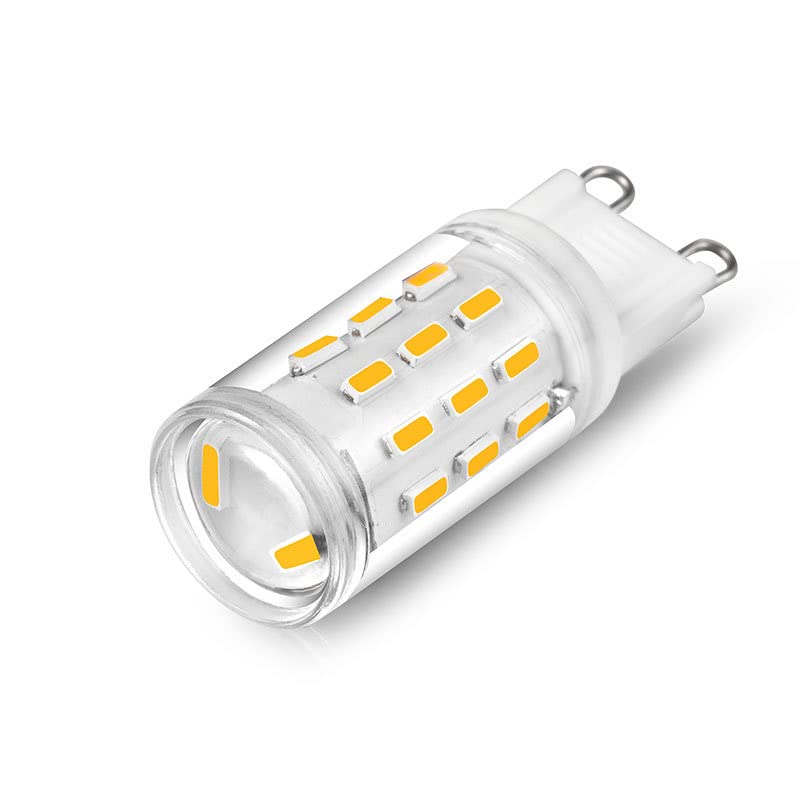 fengyan Casa Bombillas 20 unids/Lote AC220V G9 3w 33LED-4014SMD cerámica sin Parpadeo LED Bombilla de maíz Familiar Lámpara (Talla : Blanco)
