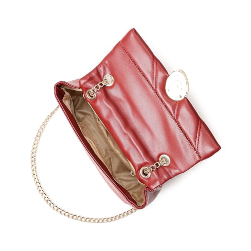 Image of Fastrack Puff Sling with Detachable Pouch | Faux-Leather Women's Handbags | Sling for Casual Carry
