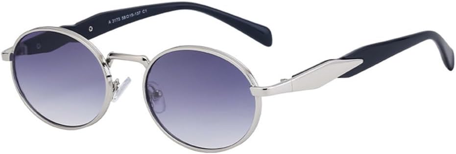 Oval Sunglasses Women Retro Outdoor Metal Sun Glasses Men UV400