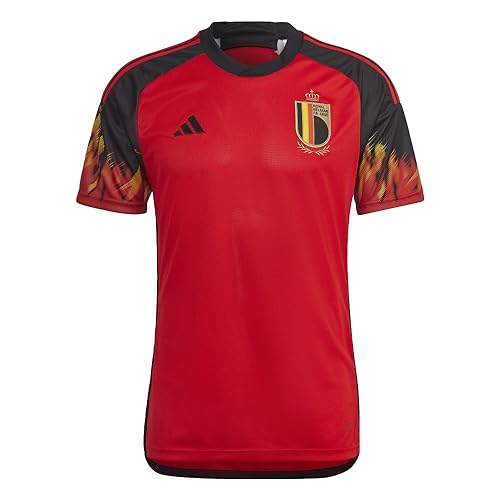 adidas Beligium Home Men's Soccer Jersey World Cup 2022, Red, Medium