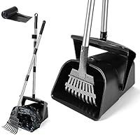 Hundekotsammler,101cm Drehbarer Behälter & Hundekotschaufel mit 20 Abfallbeuteln, Abnehmbar Schaufel für Große Hund,Kotschaufel Geruchsneutral,Langer Griff Large verstellbare Harke Waste Removal